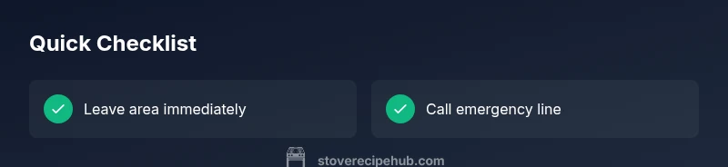Gas stove safety checklist infographic