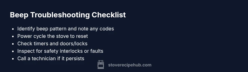 Beep Troubleshooting Checklist